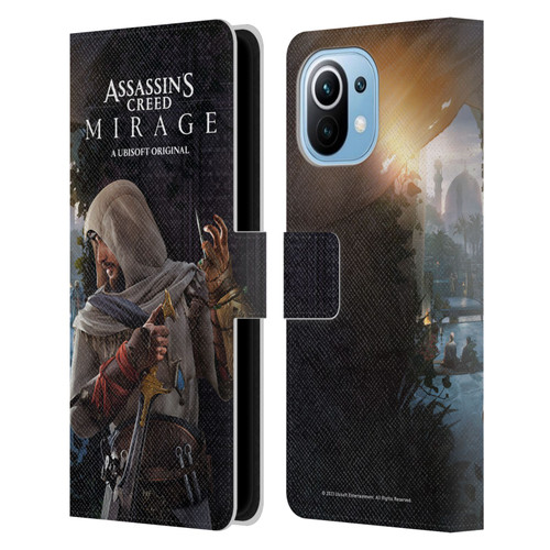 Assassin's Creed Mirage Graphics Basim Poster Leather Book Wallet Case Cover For Xiaomi Mi 11