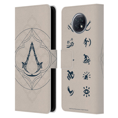 Assassin's Creed Graphics Crest Leather Book Wallet Case Cover For Xiaomi Redmi Note 9T 5G