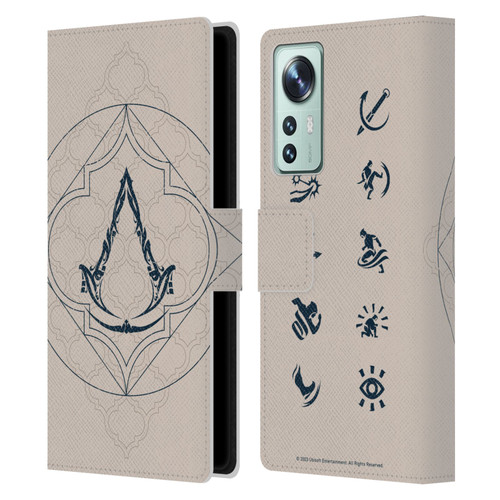Assassin's Creed Mirage Graphics Crest Leather Book Wallet Case Cover For Xiaomi 12