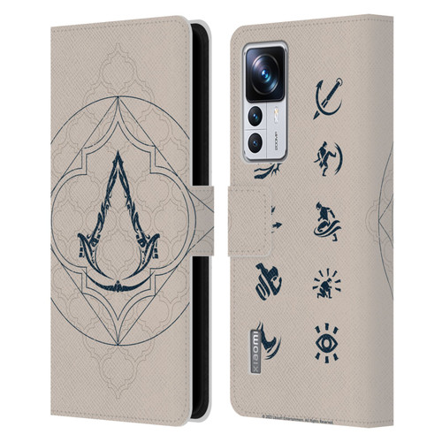 Assassin's Creed Mirage Graphics Crest Leather Book Wallet Case Cover For Xiaomi 12T Pro