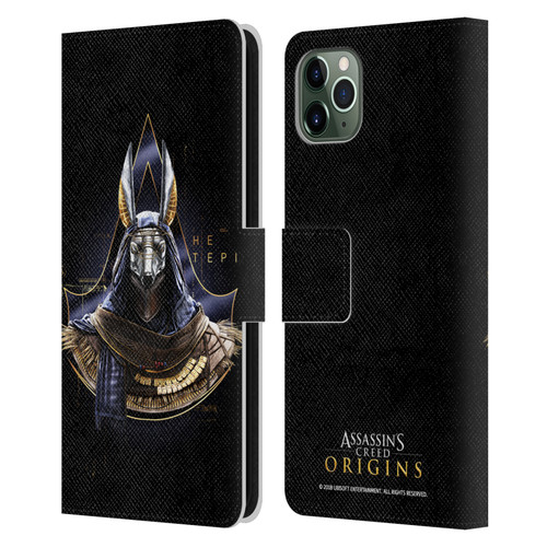 Assassin's Creed Origins Character Art Hetepi Leather Book Wallet Case Cover For Apple iPhone 11 Pro Max