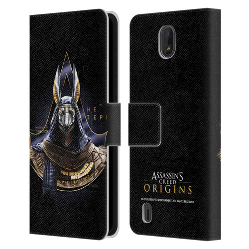 Assassin's Creed Origins Character Art Hetepi Leather Book Wallet Case Cover For Nokia C01 Plus/C1 2nd Edition
