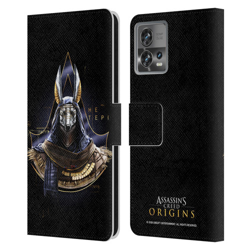 Assassin's Creed Origins Character Art Hetepi Leather Book Wallet Case Cover For Motorola Moto Edge 30 Fusion