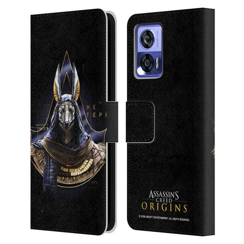 Assassin's Creed Origins Character Art Hetepi Leather Book Wallet Case Cover For Motorola Edge 30 Neo 5G