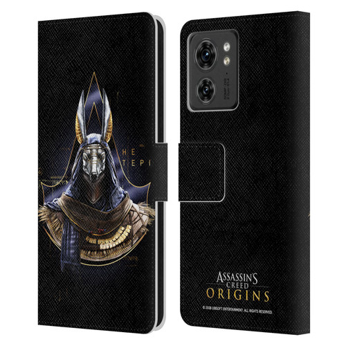 Assassin's Creed Origins Character Art Hetepi Leather Book Wallet Case Cover For Motorola Moto Edge 40