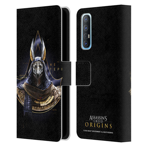 Assassin's Creed Origins Character Art Hetepi Leather Book Wallet Case Cover For OPPO Find X2 Neo 5G