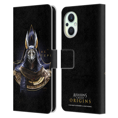 Assassin's Creed Origins Character Art Hetepi Leather Book Wallet Case Cover For OPPO Reno8 Lite