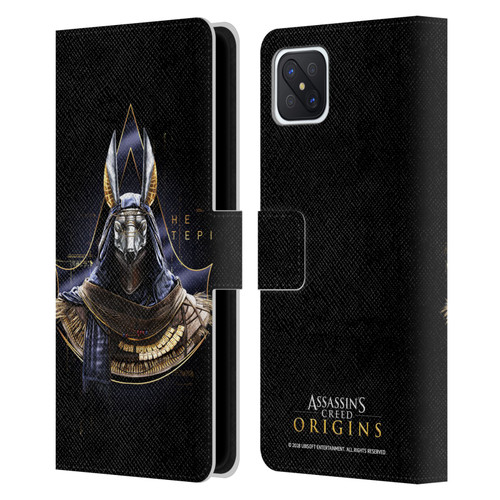 Assassin's Creed Origins Character Art Hetepi Leather Book Wallet Case Cover For OPPO Reno4 Z 5G