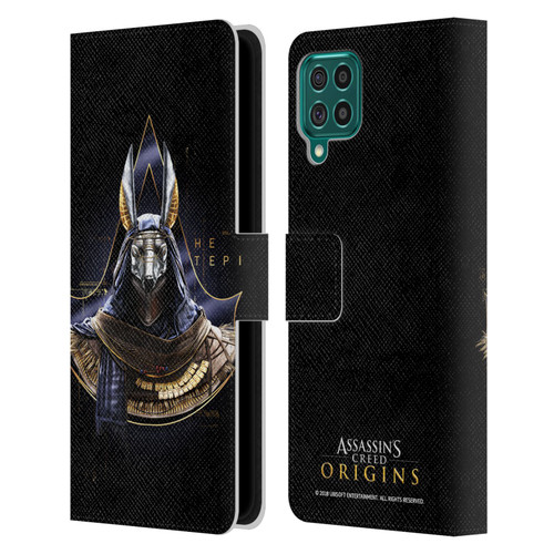Assassin's Creed Origins Character Art Hetepi Leather Book Wallet Case Cover For Samsung Galaxy F62 (2021)