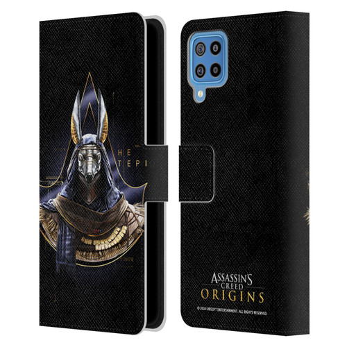 Assassin's Creed Origins Character Art Hetepi Leather Book Wallet Case Cover For Samsung Galaxy F22 (2021)