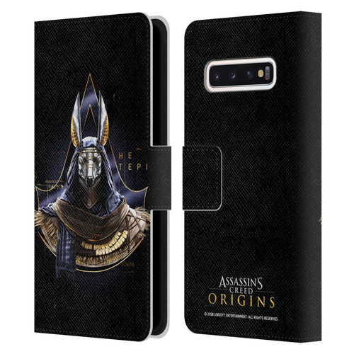 Assassin's Creed Origins Character Art Hetepi Leather Book Wallet Case Cover For Samsung Galaxy S10