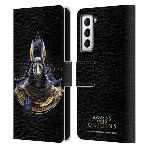 Assassin's Creed Origins Character Art Hetepi Leather Book Wallet Case Cover For Samsung Galaxy S21 5G
