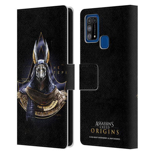 Assassin's Creed Origins Character Art Hetepi Leather Book Wallet Case Cover For Samsung Galaxy M31 (2020)