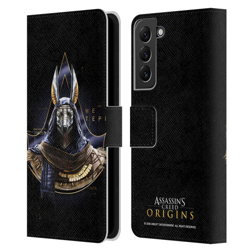 Assassin's Creed Origins Character Art Hetepi Leather Book Wallet Case Cover For Samsung Galaxy S22+ 5G