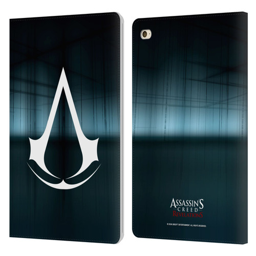Assassin's Creed Revelations Logo Animus Black Room Leather Book Wallet Case Cover For Apple iPad mini 4