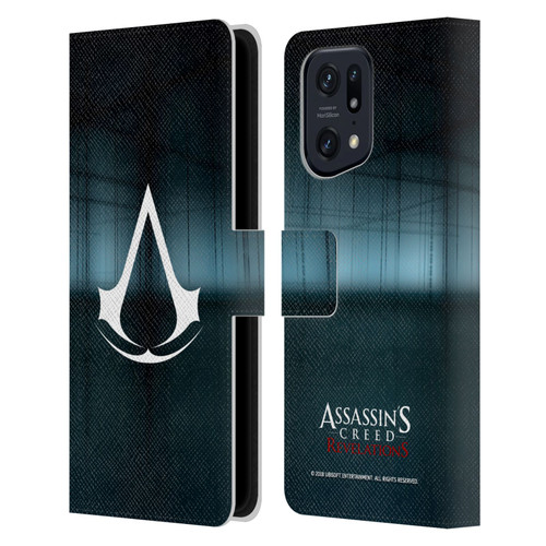 Assassin's Creed Revelations Logo Animus Black Room Leather Book Wallet Case Cover For OPPO Find X5 Pro