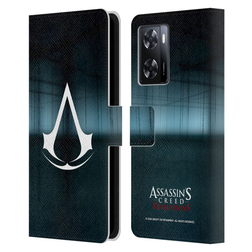 Assassin's Creed Revelations Logo Animus Black Room Leather Book Wallet Case Cover For OPPO A57s