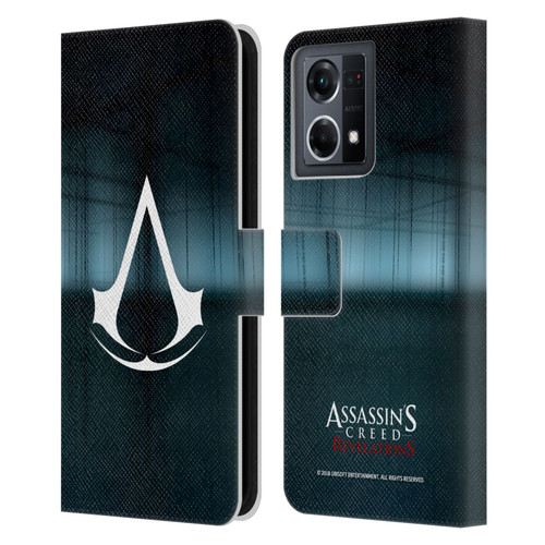 Assassin's Creed Revelations Logo Animus Black Room Leather Book Wallet Case Cover For OPPO Reno8 4G
