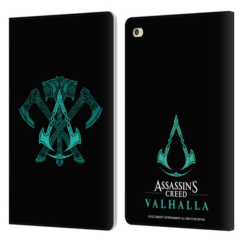 Assassin's Creed Valhalla Symbols And Patterns ACV Weapons Leather Book Wallet Case Cover For Apple iPad mini 4