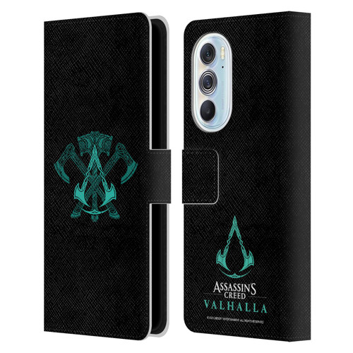 Assassin's Creed Valhalla Symbols And Patterns ACV Weapons Leather Book Wallet Case Cover For Motorola Edge X30