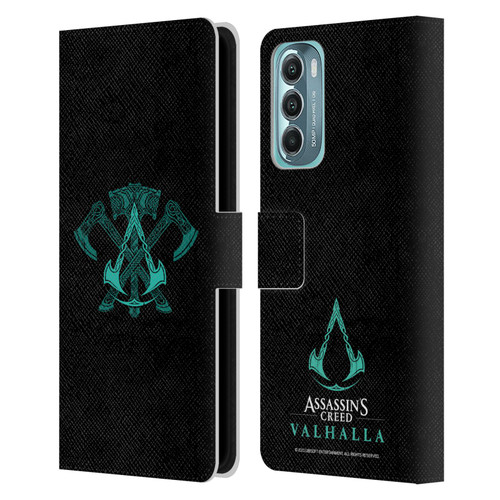 Assassin's Creed Valhalla Symbols And Patterns ACV Weapons Leather Book Wallet Case Cover For Motorola Moto G Stylus 5G (2022)