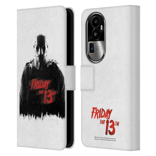 Friday the 13th 2009 Graphics Jason Voorhees Key Art Leather Book Wallet Case Cover For OPPO Reno10 Pro+