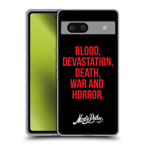 Monty Python Key Art Blood Devastation Death War And Horror Soft Gel Case for Google Pixel 7a