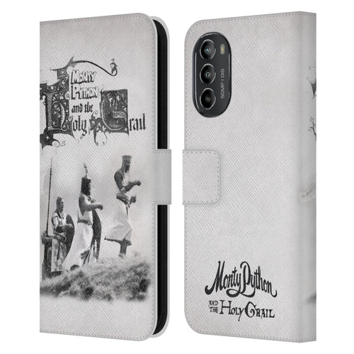 Monty Python Key Art Holy Grail Leather Book Wallet Case Cover For Motorola Moto G82 5G