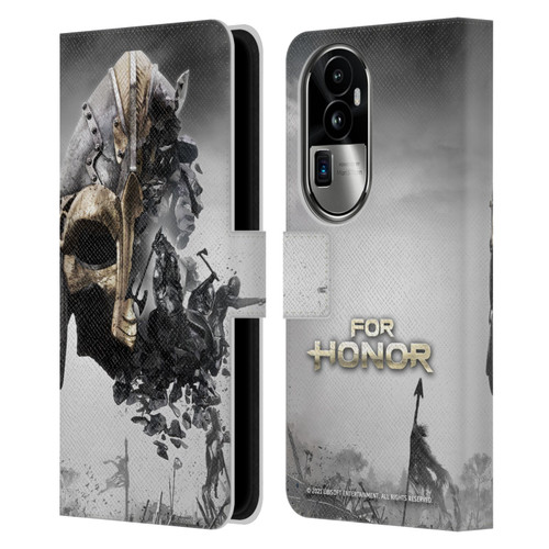 For Honor Key Art Viking Leather Book Wallet Case Cover For OPPO Reno10 Pro+