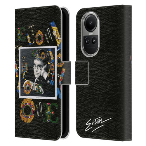 Elton John Artwork The One Single Leather Book Wallet Case Cover For OPPO Reno10 5G / Reno10 Pro 5G