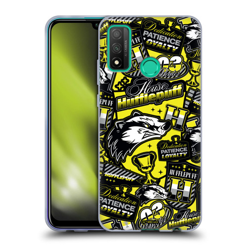 Harry Potter Badge Up House Hufflepuff Soft Gel Case for Huawei P Smart (2020)