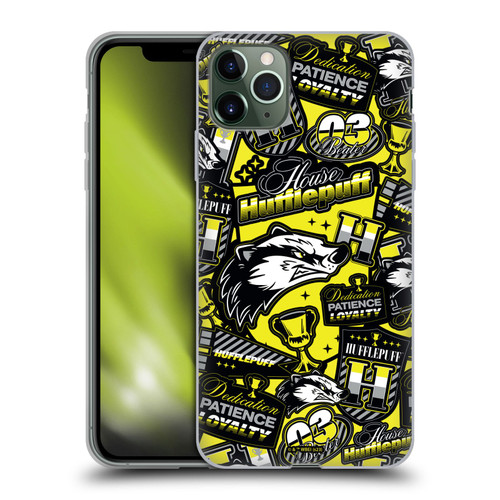Harry Potter Badge Up House Hufflepuff Soft Gel Case for Apple iPhone 11 Pro Max