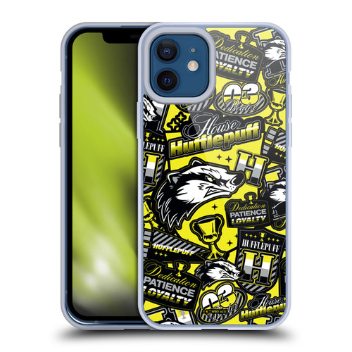 Harry Potter Badge Up House Hufflepuff Soft Gel Case for Apple iPhone 12 / iPhone 12 Pro