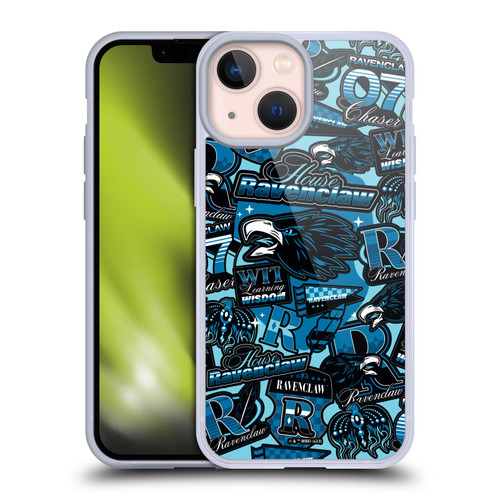 Harry Potter Badge Up House Ravenclaw Soft Gel Case for Apple iPhone 13 Mini