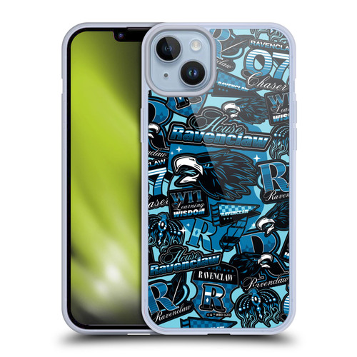 Harry Potter Badge Up House Ravenclaw Soft Gel Case for Apple iPhone 14 Plus
