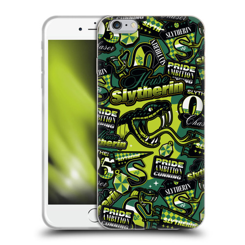 Harry Potter Badge Up House Slytherin Soft Gel Case for Apple iPhone 6 Plus / iPhone 6s Plus