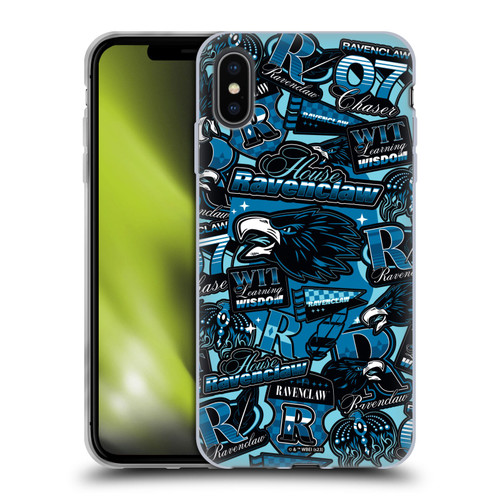 Harry Potter Badge Up House Ravenclaw Soft Gel Case for Apple iPhone XS Max