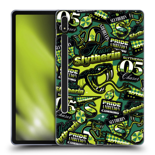 Harry Potter Badge Up House Slytherin Soft Gel Case for Samsung Galaxy Tab S8