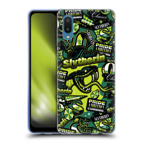 Harry Potter Badge Up House Slytherin Soft Gel Case for Samsung Galaxy A02/M02 (2021)