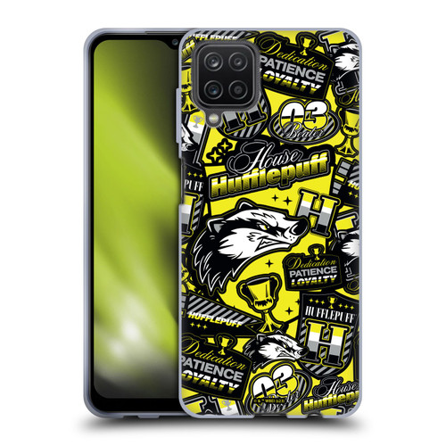 Harry Potter Badge Up House Hufflepuff Soft Gel Case for Samsung Galaxy A12 (2020)