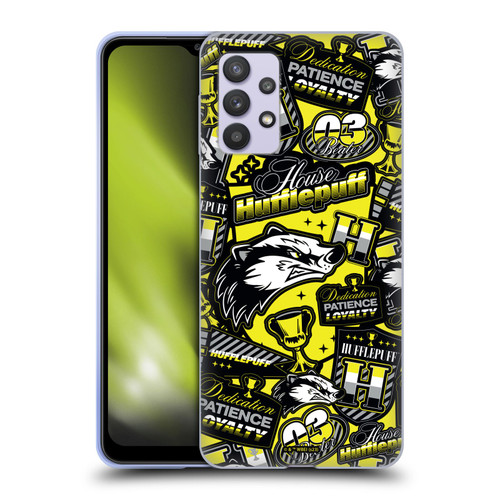 Harry Potter Badge Up House Hufflepuff Soft Gel Case for Samsung Galaxy A32 5G / M32 5G (2021)