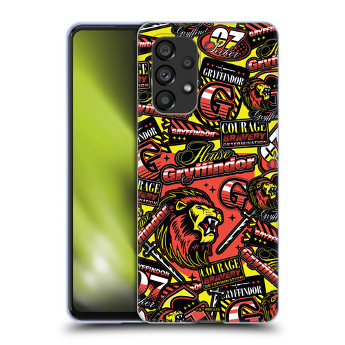 Harry Potter Badge Up House Gryffindor Soft Gel Case for Samsung Galaxy A53 5G (2022)