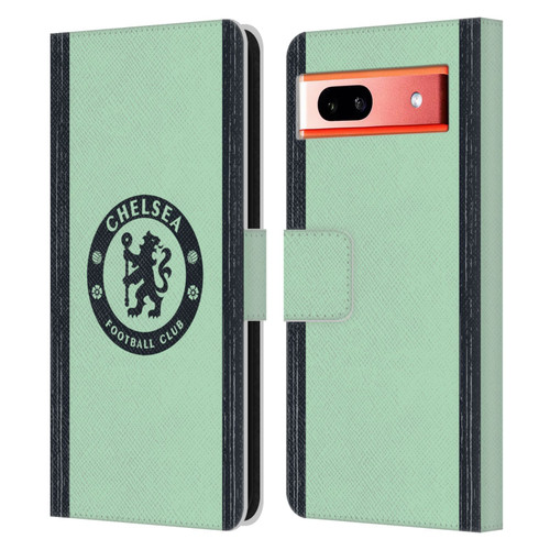 Chelsea Football Club 2023/24 Kit Third Leather Book Wallet Case Cover For Google Pixel 7a