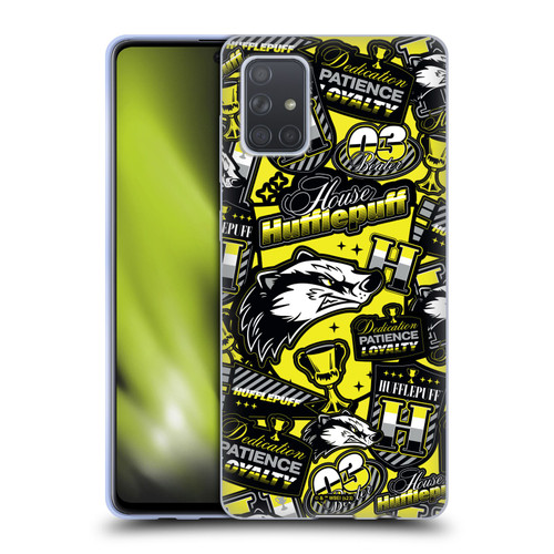 Harry Potter Badge Up House Hufflepuff Soft Gel Case for Samsung Galaxy A71 (2019)