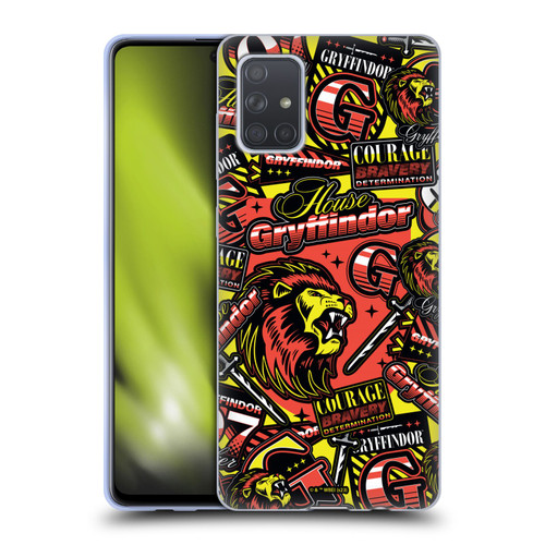 Harry Potter Badge Up House Gryffindor Soft Gel Case for Samsung Galaxy A71 (2019)