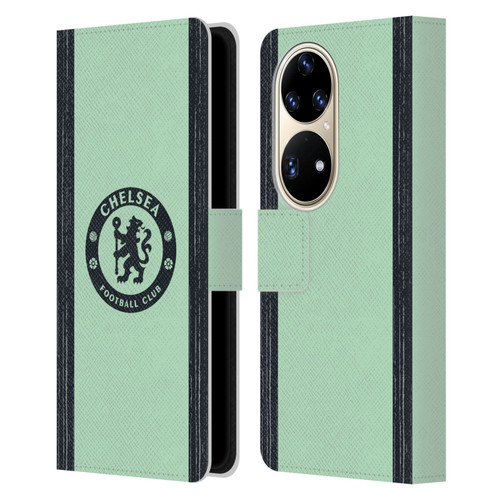 Chelsea Football Club 2023/24 Kit Third Leather Book Wallet Case Cover For Huawei P50 Pro