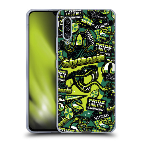 Harry Potter Badge Up House Slytherin Soft Gel Case for Samsung Galaxy A90 5G (2019)
