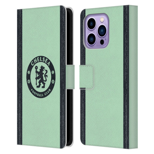 Chelsea Football Club 2023/24 Kit Third Leather Book Wallet Case Cover For Apple iPhone 14 Pro Max
