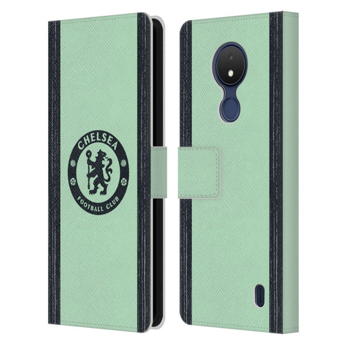 Chelsea Football Club 2023/24 Kit Third Leather Book Wallet Case Cover For Nokia C21