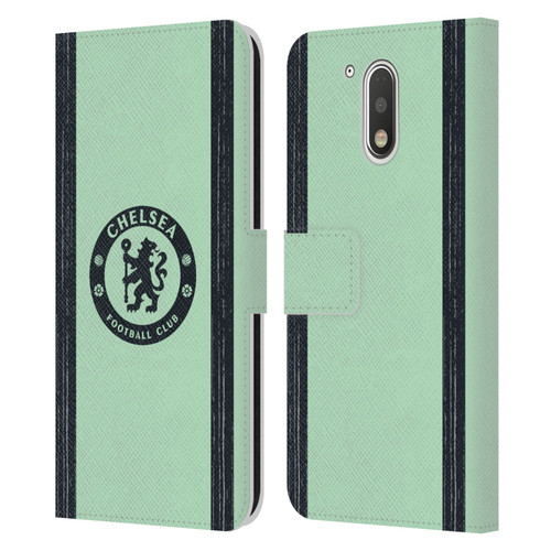 Chelsea Football Club 2023/24 Kit Third Leather Book Wallet Case Cover For Motorola Moto G41